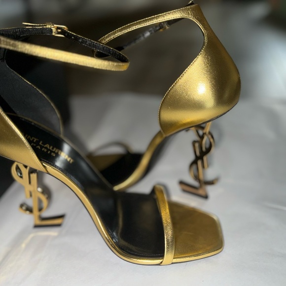 Saint Laurent Gold Women's Heels - Picture 6 of 12